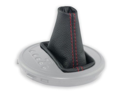 VW T5 автомат DSG GEAR SHIFT BELL ЧЕРНАЯ КОЖА КРАСНЫЕ РЕЗЬБЫ