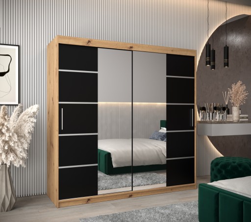 Szafa przesuwna z lustrem garderoba VERONA 4 200cm
