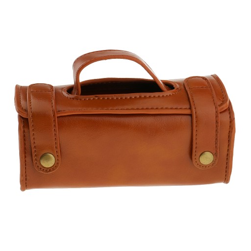.Tocdo PU Leather Cosmetic Bag for Shaving Brush
