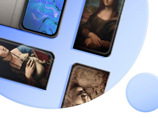 ФЛИП-ЧЕХОЛ ДЛЯ REALME 8/8 PRO PATTERNS LEONARDO DA VINCI MONA LASICZKA