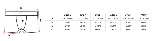 БОЛЬШИЕ ШОРТЫ ДЛЯ ПЛАВАНИЯ ANDRIU 8XL 170СМ (4XL-8XL)