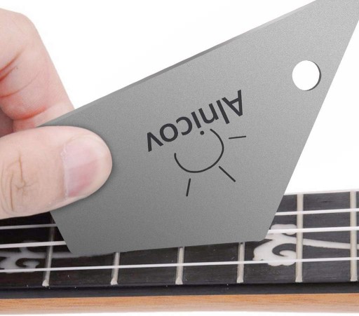 Guitar Polish Tools Set, 1Pcs Guitar Fret Crowning File with 1Pcs Guitar