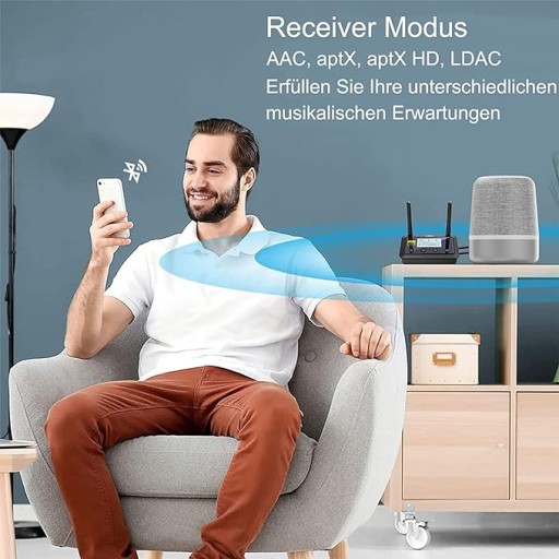 Bluetooth-передатчик-приемник 1Mii 1Mii B03Pro+ Bluetooth 5.0