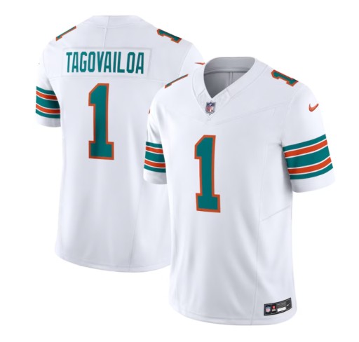 Футболка из трикотажа НФЛ TUA TAGOVAILOA 1 MIAMI DOLPHINS, размер XXL