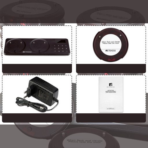 Ресторанный пейджер Retekess TD163, пейджинговая система, 20 баз, 400M