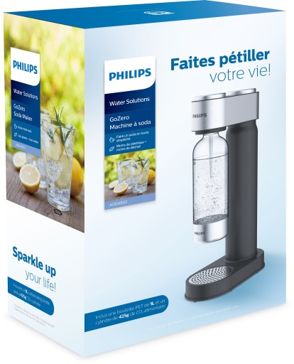 Сифон-карбонизатор PHILIPS черный + кувшин АКВАФОР