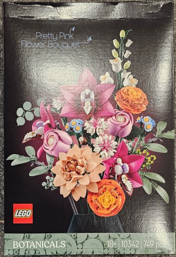 Lego Icons красивый букет розовых цветов 10342