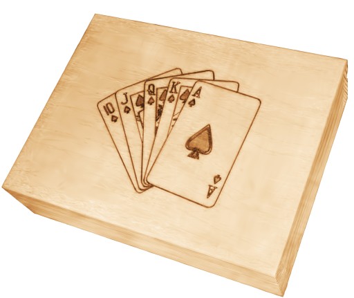 CUBES SENIOR 55 ИГРОВАЛЬНЫХ КАРТ В ДЕРЕВЯННОЙ КОРОБКЕ