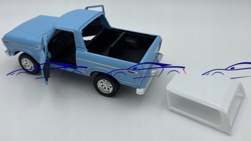 Ford Bronco (жесткий верх) 1978 1:24 Motormax 79373 синий