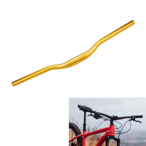 Kierownica roweru górskiego 31,8 mm Solidny, ultralekki stop aluminium, złoty
