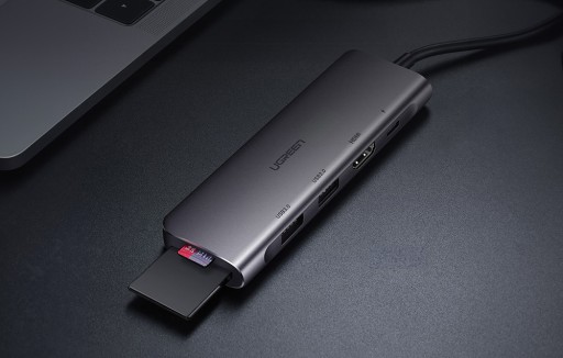 Док-станция UGREEN 100 Вт HUB USB-C HDMI SD