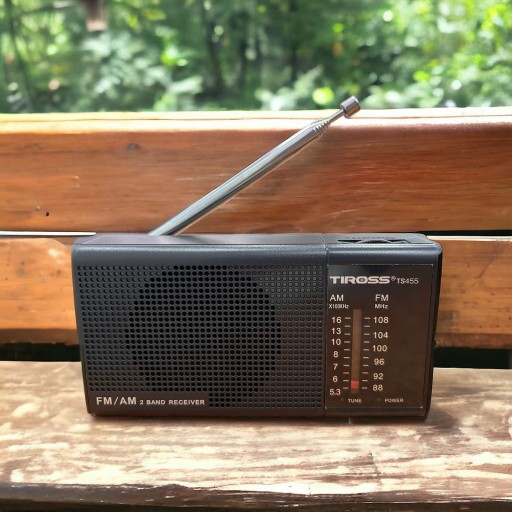 ПОРТАТИВНАЯ РАДИО Mini Small FM AM TS 455 + батарейки TIROSS