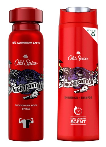 НАБОР СПРЕЙ OLD SPICE NIGHTPANTHER 150мл + ГЕЛЬ 400мл