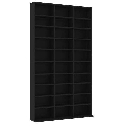 Тумба для компакт-дисков, черный, 102x16x177,5 см, материал дерево