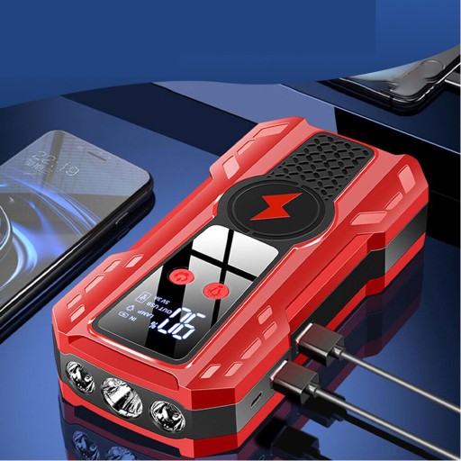 POWERBANK STARTER BOOSTER STARTER ПУСКОВОЕ УСТРОЙСТВО ЖК-дисплей + ЗАЖИМЫ