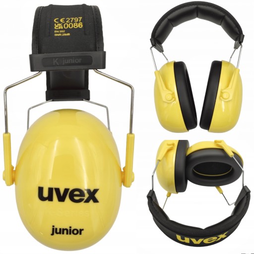 ЛЕГКИЕ НАШУШКИ, ЗВУЧАЮЩИЕ НАУШНИКИ ДЛЯ ДЕТЕЙ UVEX JUNIOR