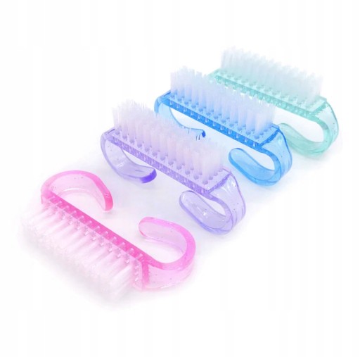 50x Szczoteczka do paznokci manicure pyłu z rączką
