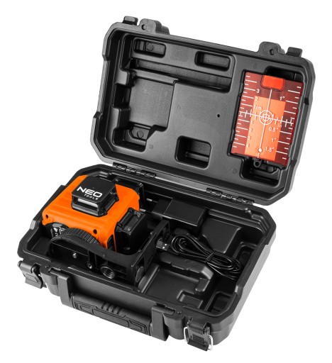 NEO 75-104 3D КРЕСТОВЫЙ ЛАЗЕР 360° 15м + КОРПУС