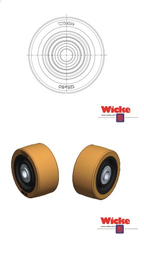 Ролик опорного колеса Linde PG 125/60-95/20 WICKE