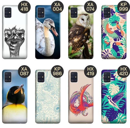 ETUI DO SAMSUNG GALAXY A51 5G WZORY PTAKI PTAK PAPUGA KOLIBER OBUDOWA CASE