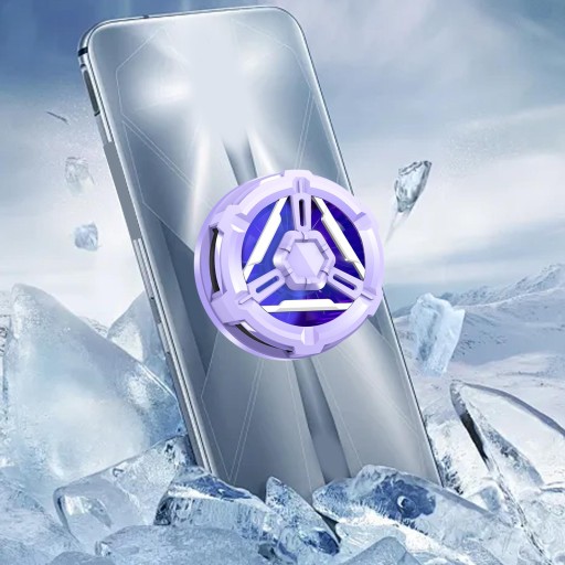Chłodnica telefonu komórkowego Chłodnica uniwersalna kompaktowa do gier fioletowy