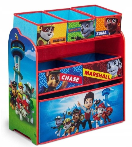 ОРГАНИЗАТОР PAW PATROL КОНТЕЙНЕРЫ ПОЛКА ДЛЯ ИГРУШЕК