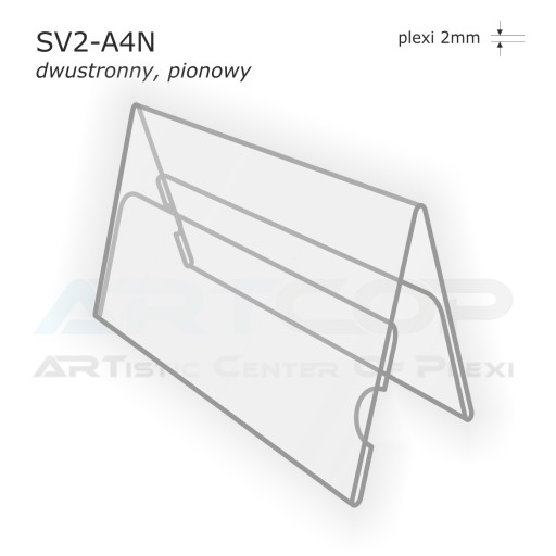 A4 = 2x A5 Двухсторонний конференц-стенд из PLEXI