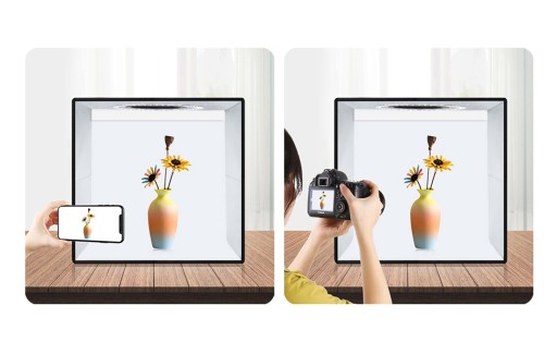 PULUZ PU5032G NAMIOT BEZCIENIOWY 30CM FOTOGRAFICZNY LED 5500K + 6X TŁO