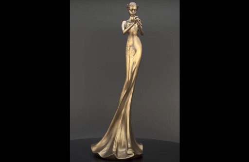 Figurka Rzeźba Statuetka flecistka GRAJĄCA NA FLECIE VERONESE WU75220A4
