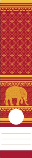 Этикетки-скоросшиватели, 5 шт., Индия