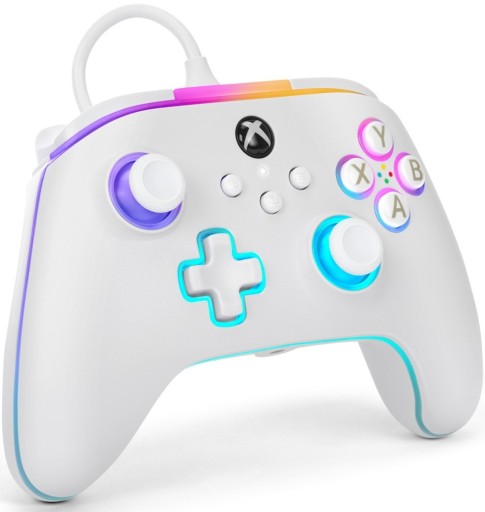 PowerA Pad przewodowy Advantage Lumectra biały do Microsoft Xbox Series XS