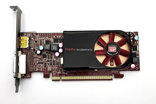 Графика AMD FirePro 3D V3800, 512 МБ, DDR3, DVI/DP