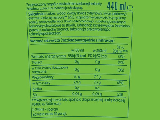 6x СИРОП SODASTREAM LIPTON GREEN ICE TEA ДЛЯ САТУРАТОРА НАПИТКА ОБЪЕМОМ 9 Л, 440 мл