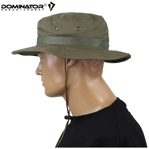 Польская кепка в стиле милитари DOMINATOR BOONIE Хлопок Rip-Stop Оливково-Зеленый