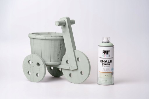 Меловая аэрозольная краска PintyPlus светло-зеленая на водной основе