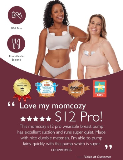 ПОРТАТИВНАЯ ДВУГРУДНАЯ КОЛЯСКА MOMCOZY S12 PRO