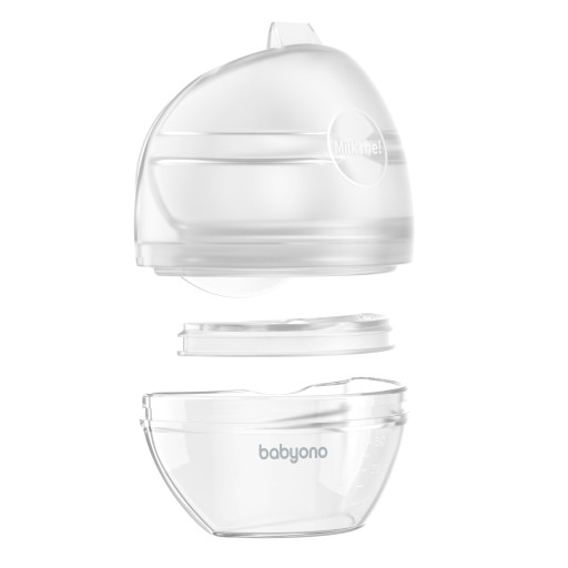 Молокоотсос BABYONO Shell и сборник еды MilkMe