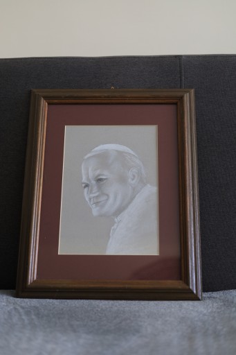 Папа Иоанн Павел II графика 30x40