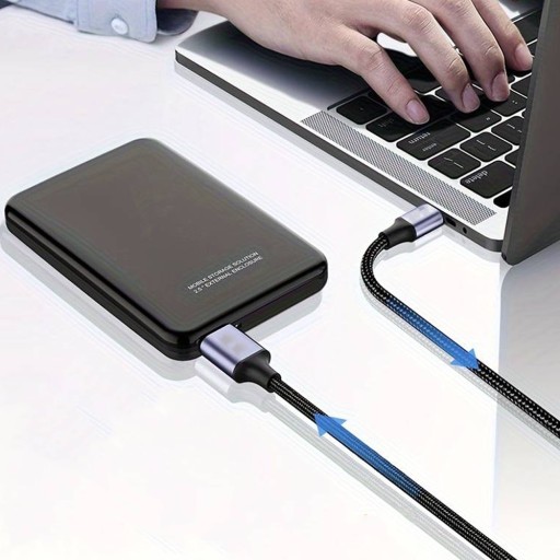 КАБЕЛЬ QC PD TYPE-C – TYPE-C 240 Вт 3,1 48 В 5 А 1 м БЫСТРАЯ ЗАРЯДКА