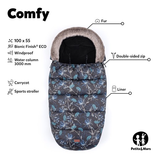 Спальник Petite&mars COMFY для санной коляски