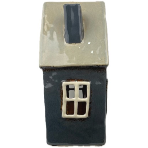 DOMEK CERAMICZNY LAMPION KAMIENICZKA ŚWIECZNIK TEALIGHT LATARENKA