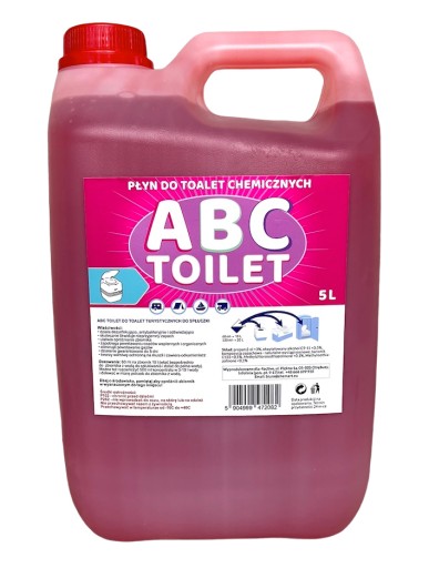 PŁYN DO TOALET TURYSTYCZNYCH ABC TOILET 5L RED