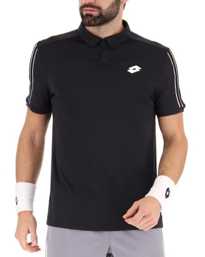 ФУТБОЛКА МУЖСКАЯ LOTTO POLO SQUADRA II ЧЕРНАЯ XXL