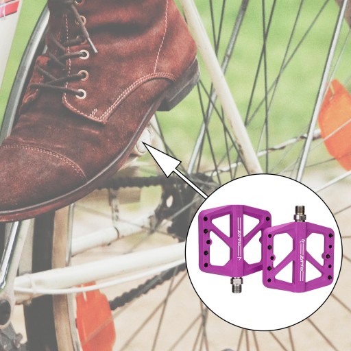 1 пара подшипников MTB, педали для горного велосипеда, платформа, нейлон Du Purple g