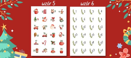 Kalendarz ADWENTOWY TOREBKI DIY Zestaw KOMPLET XXL