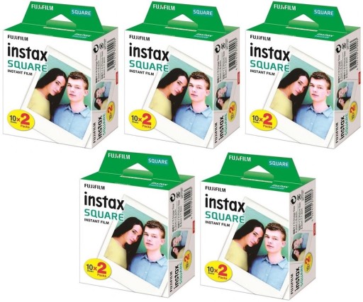 Картридж Instax SQUARE 5x20шт 100 ФОТОГРАФИЙ Пленка Fujifilm SQ1 SQ6 Ссылка на принтер