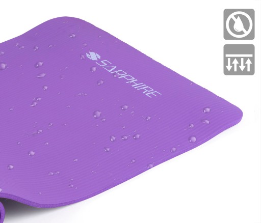 Гимнастический коврик FITNESS MAT SG-105 NBR 173х61см толстый для занятий йогой 1,5см