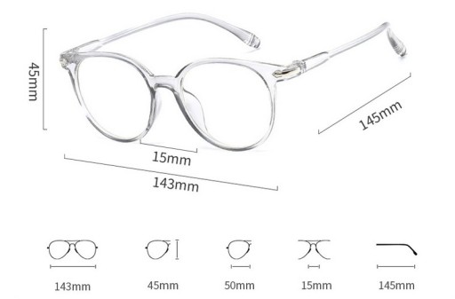 OKULARY kujonki KOREKCYJNE MINUSY kocie czarne -7.5