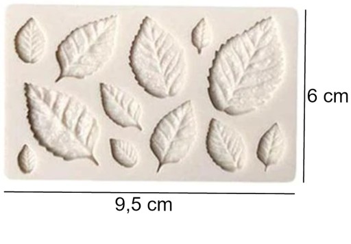 2 силиконовые формы ROSET LEAVES - Набор шоколадных отливок из смолы и мыла.