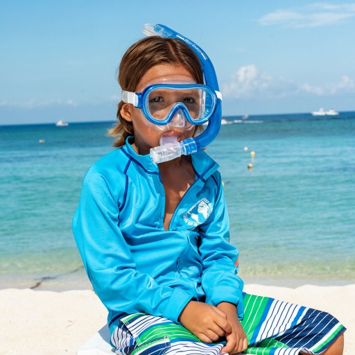 TUSA RT DIVING SET с маской и трубкой JUNIOR 6-10 RC-0204 CB sky